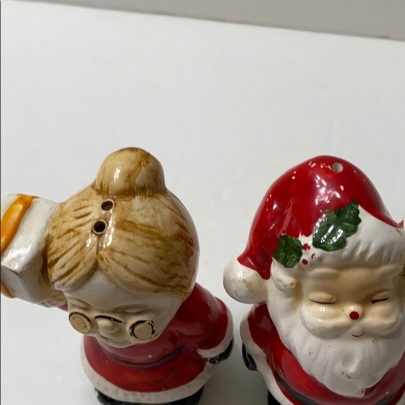 Mr. & Mrs. Santa Claus Salt And Pepper Shakers - Ceramic Christmas Kitchen Decor 5 thumbnail image
